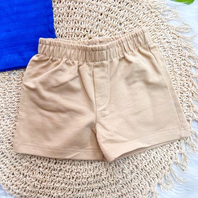 Conj. Regata Mini Urso e Bermuda - Azul Royal e Areia